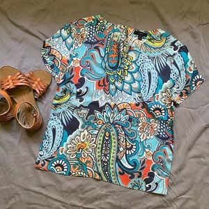 Silk Paisley T-Shirt